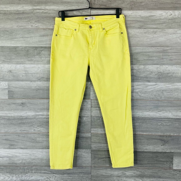 Levi’s 535 Jeggings Size 31 Waist Yellow 5 Pocket Cotton Spandex Blend
